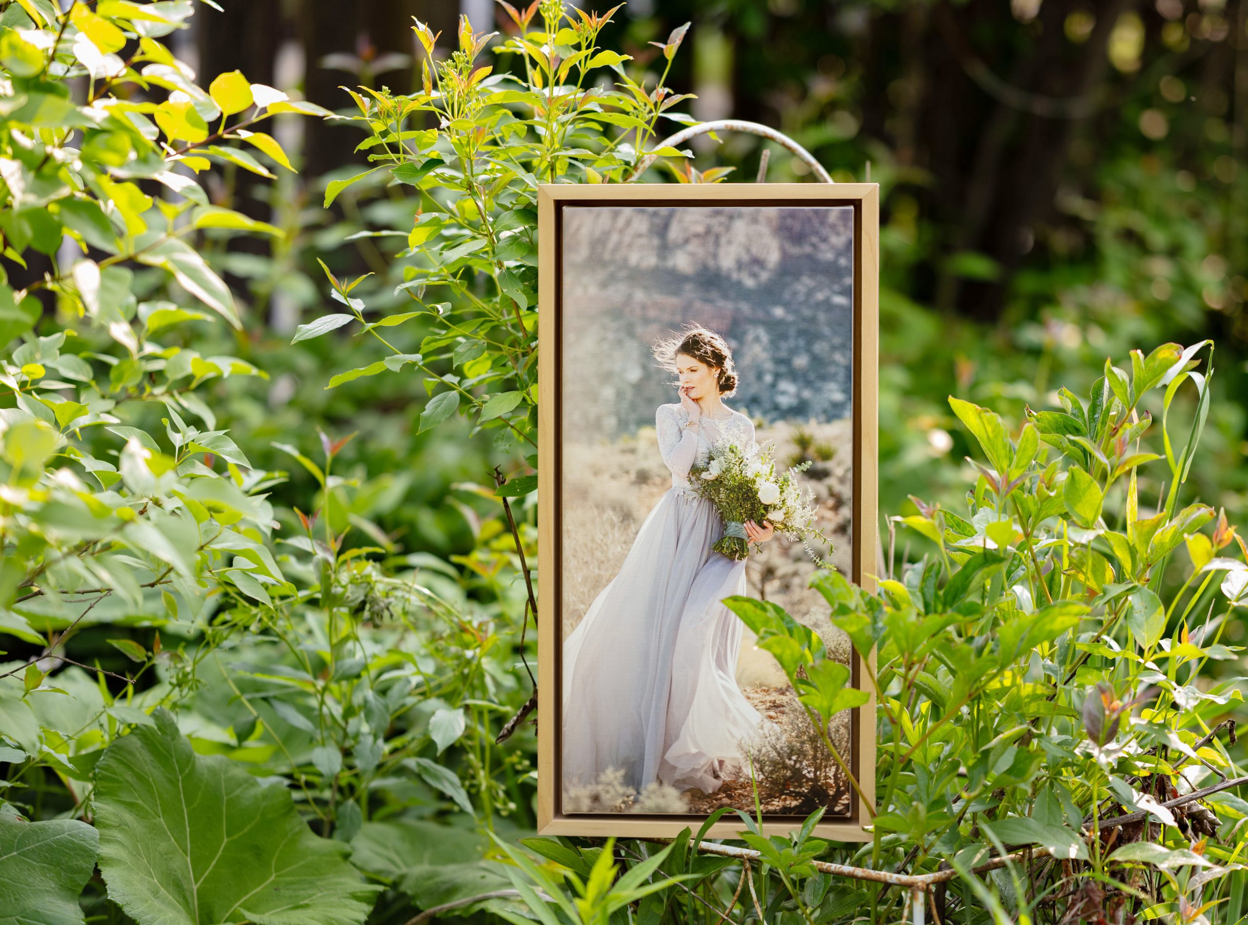 Float Frames add a sophisticated finish to canvas and metal prints.