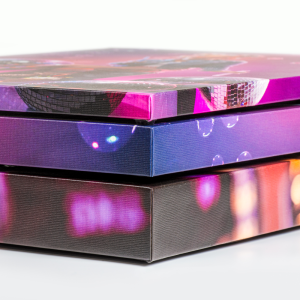 A stack of McKenna Art Blocks comparing the .5", 1", and 1.5" thicknesses.